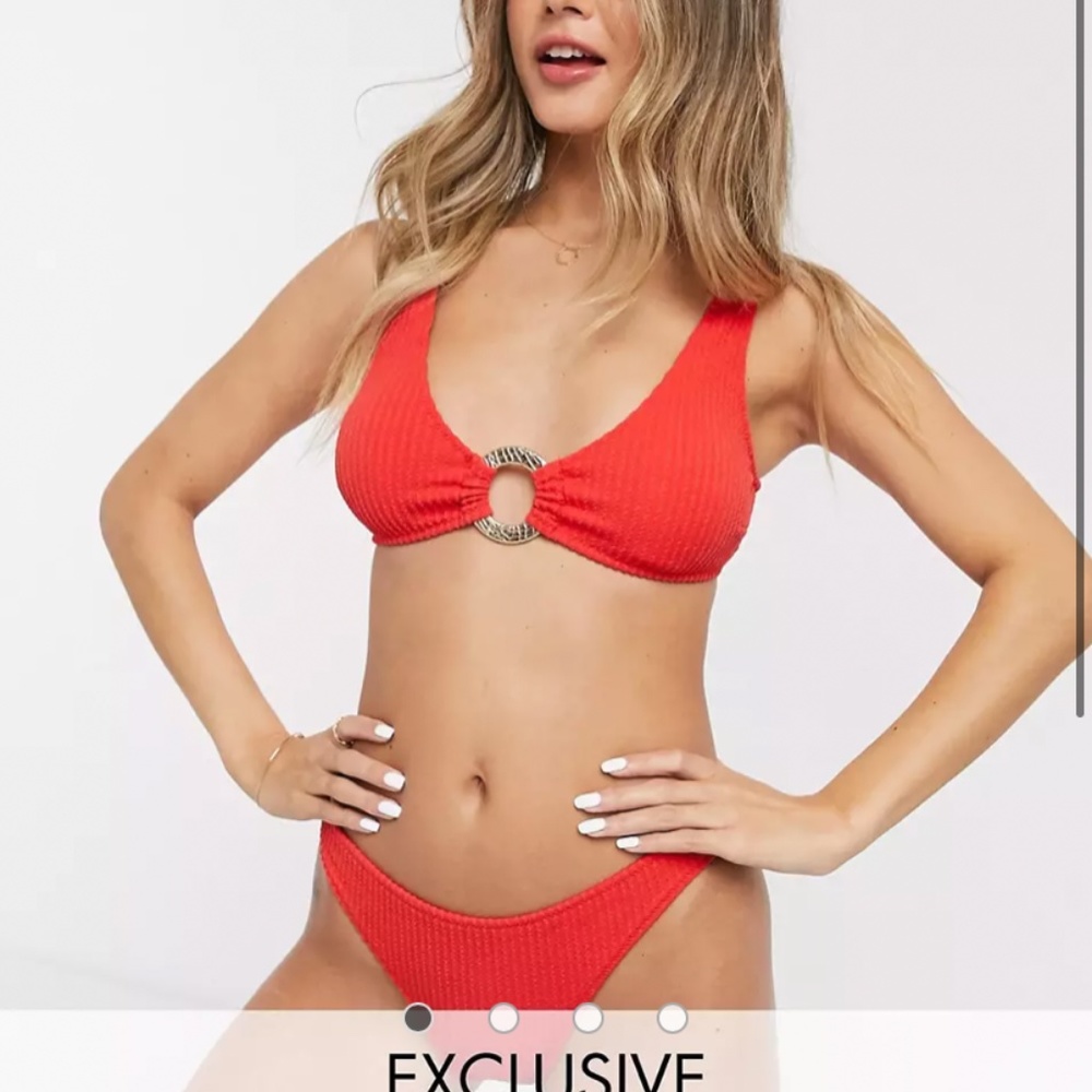 Asos red bikini